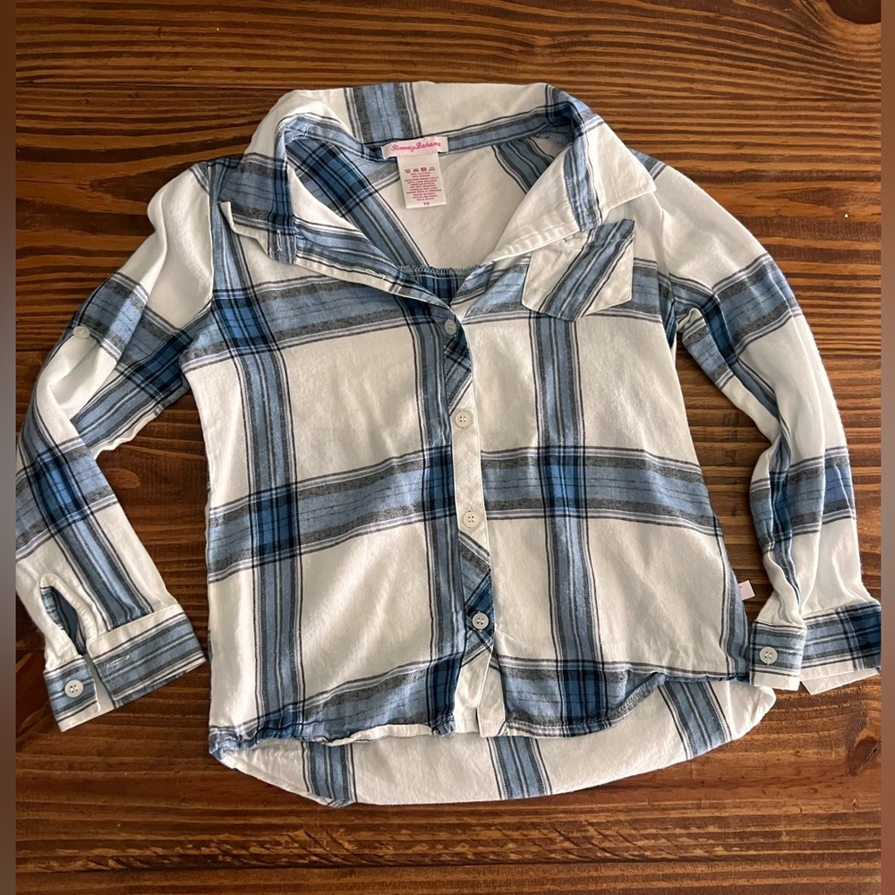 Plaid Girls Top
